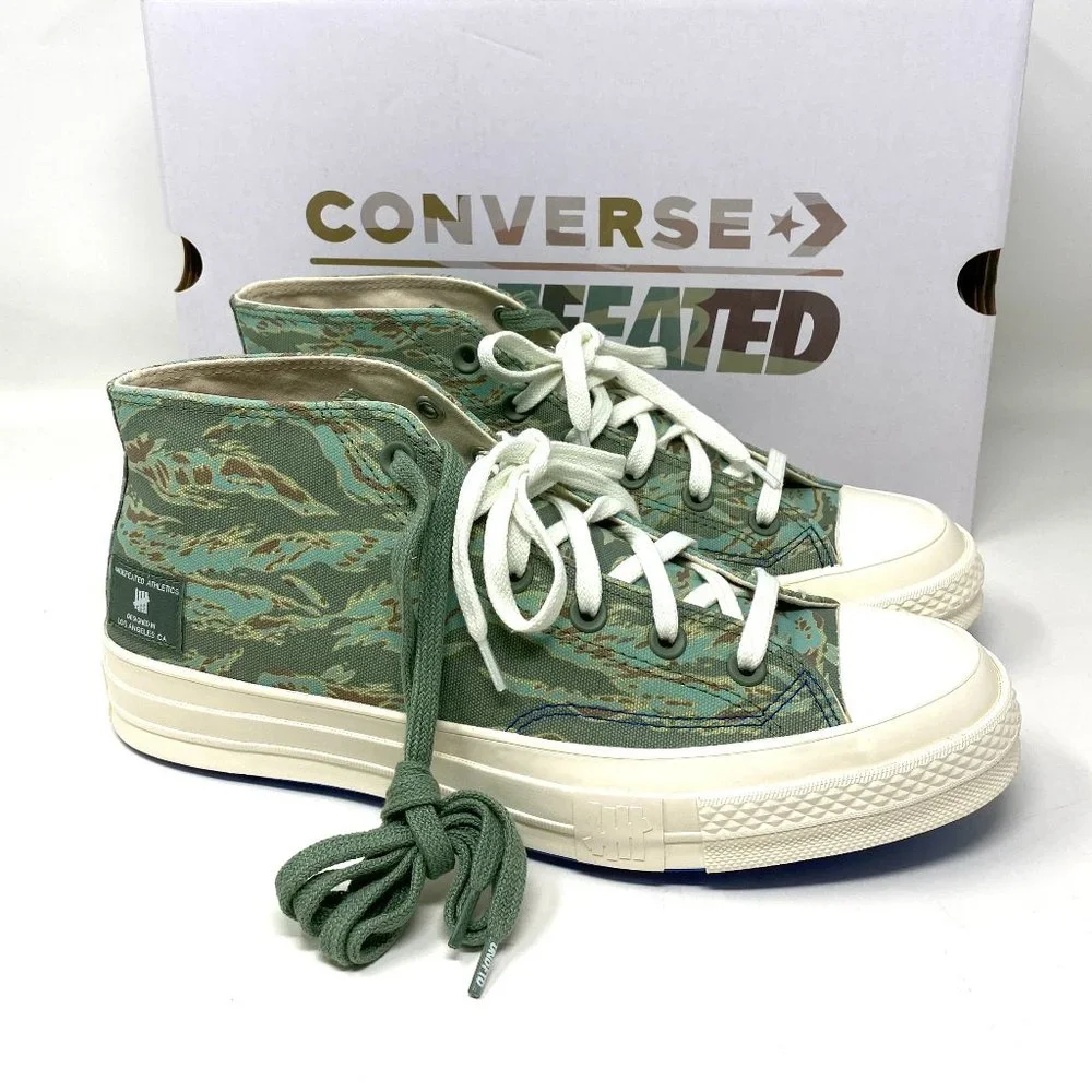 Converse Men's Size 172397C CHUCK 70 MID SEA Spray Fossil Green Canvas Sneakers